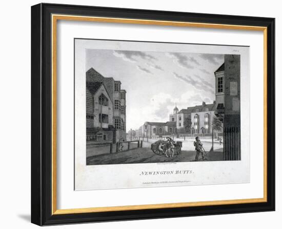 Newington Butts, Southwark, London, 1792-William Ellis-Framed Premium Giclee Print