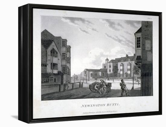 Newington Butts, Southwark, London, 1792-William Ellis-Framed Premier Image Canvas