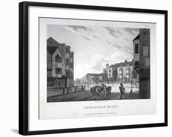 Newington Butts, Southwark, London, 1792-William Ellis-Framed Giclee Print