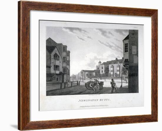 Newington Butts, Southwark, London, 1792-William Ellis-Framed Premium Giclee Print