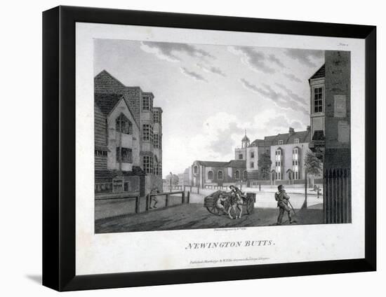 Newington Butts, Southwark, London, 1792-William Ellis-Framed Premier Image Canvas