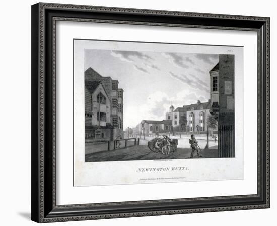 Newington Butts, Southwark, London, 1792-William Ellis-Framed Giclee Print