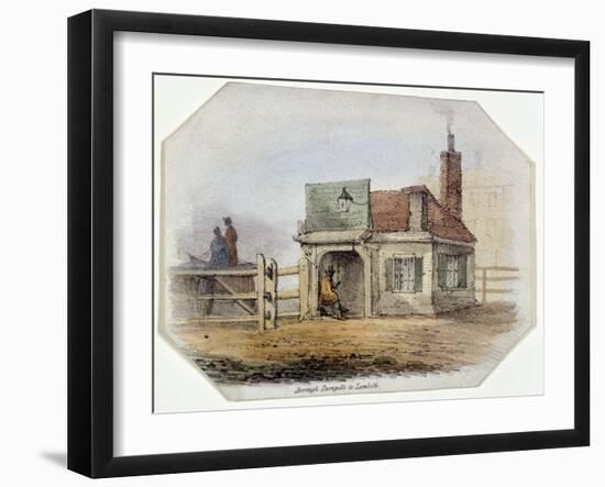 Newington Turnpike, Newington Causeway, Southwark, London, c1830-Anon-Framed Giclee Print