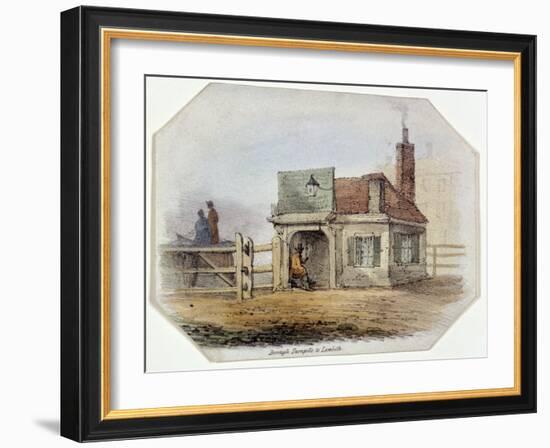 Newington Turnpike, Newington Causeway, Southwark, London, c1830-Anon-Framed Giclee Print