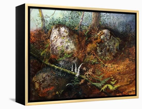 Newlay Wood, 1861-John Atkinson Grimshaw-Framed Premier Image Canvas