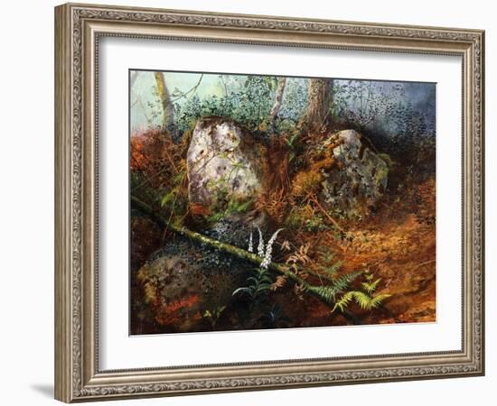 Newlay Wood, 1861-John Atkinson Grimshaw-Framed Giclee Print