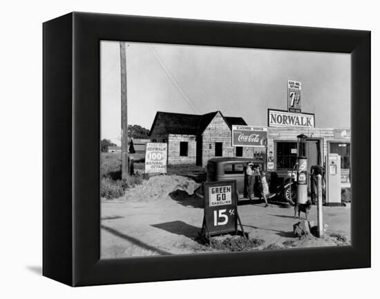 Newly Built Store and Trading Center, Typical of New Shacktown Community-Dorothea Lange-Framed Premier Image Canvas