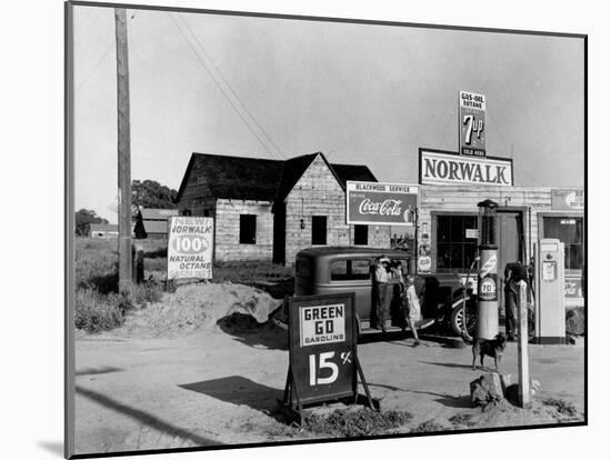 Newly Built Store and Trading Center, Typical of New Shacktown Community-Dorothea Lange-Mounted Photographic Print