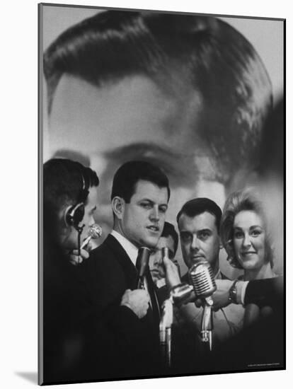 Newly Elected Senator, Edward M. Kennedy, at a Victory Celebration on Election Night-John Loengard-Mounted Photographic Print
