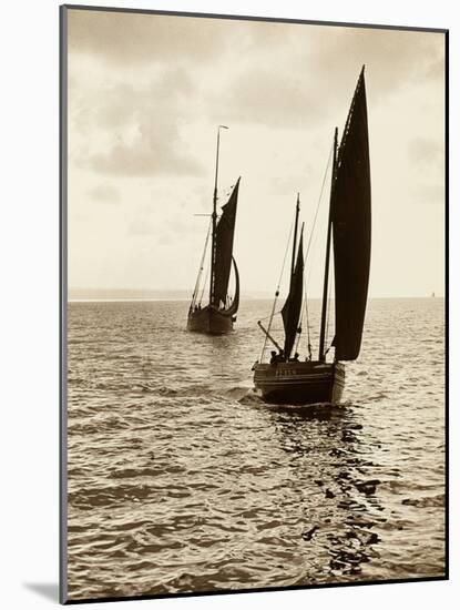 Newlyn Fishing Boats-null-Mounted Photographic Print