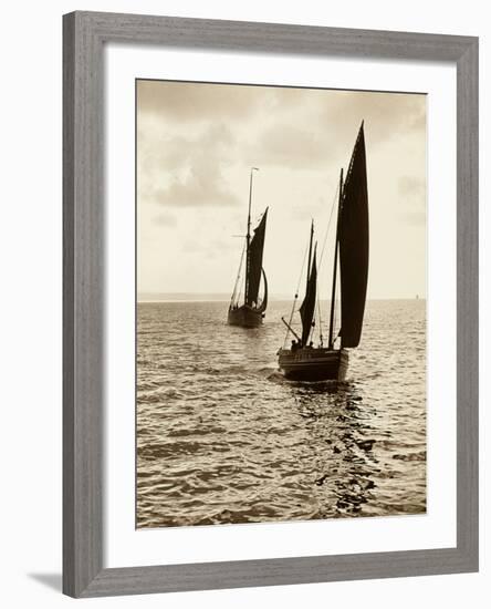 Newlyn Fishing Boats-null-Framed Photographic Print