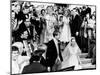 Newlyweds, Edward and Tricia Nixon Cox Leave the White House after their Wedding, June 12, 1971-null-Mounted Photo