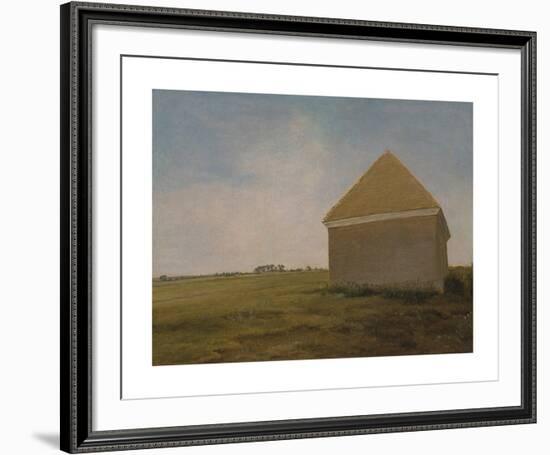 Newmarket Heath, with a Rubbing-Down House-George Stubbs-Framed Premium Giclee Print