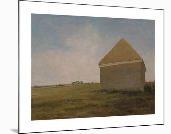 Newmarket Heath, with a Rubbing-Down House-George Stubbs-Mounted Premium Giclee Print