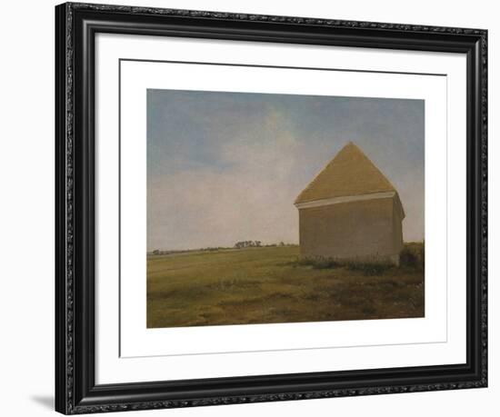 Newmarket Heath, with a Rubbing-Down House-George Stubbs-Framed Premium Giclee Print