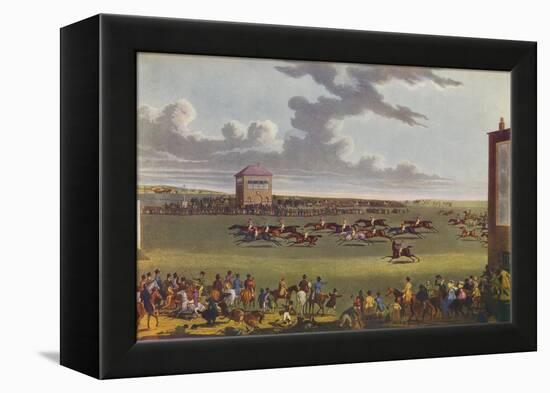 Newmarket Races, 1909-James Pollard-Framed Premier Image Canvas