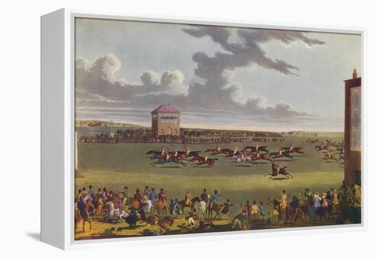 Newmarket Races, 1909-James Pollard-Framed Premier Image Canvas