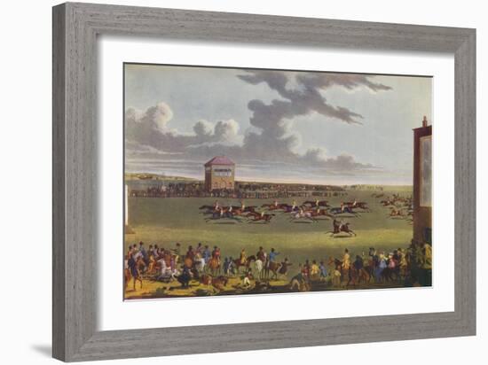 Newmarket Races, 1909-James Pollard-Framed Giclee Print