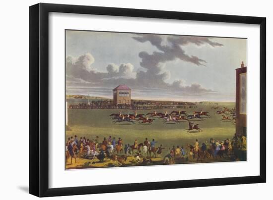 Newmarket Races, 1909-James Pollard-Framed Giclee Print