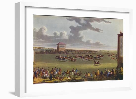 Newmarket Races, 1909-James Pollard-Framed Giclee Print