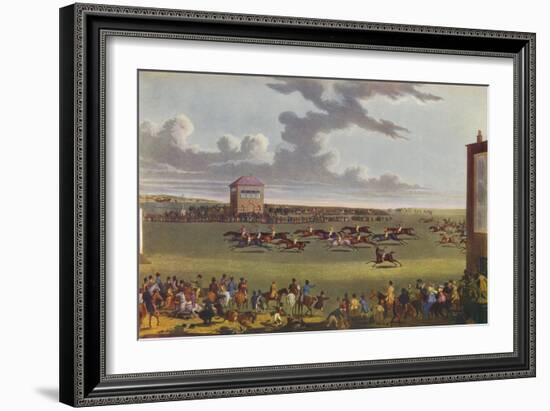 Newmarket Races, 1909-James Pollard-Framed Giclee Print