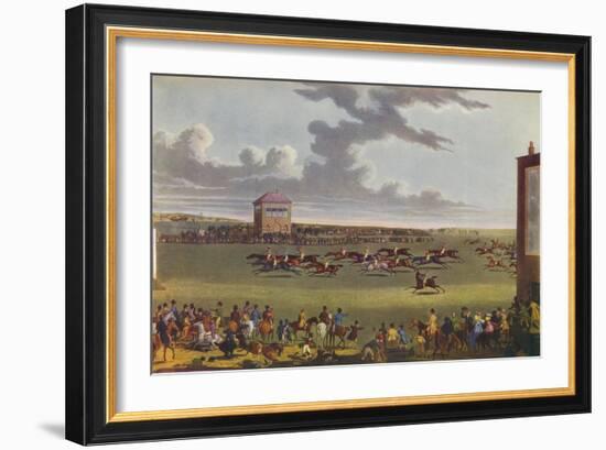 Newmarket Races, 1909-James Pollard-Framed Giclee Print