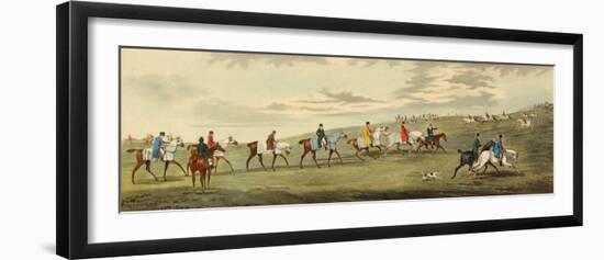 Newmarket: Training-Henry Alken-Framed Art Print