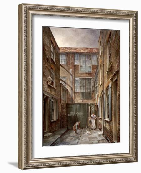 Newnham's Place, Bishopsgate, 1890-1891-Walter Riddle-Framed Giclee Print