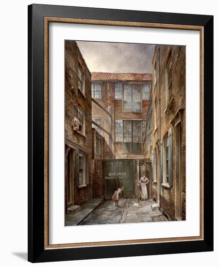 Newnham's Place, Bishopsgate, 1890-1891-Walter Riddle-Framed Giclee Print