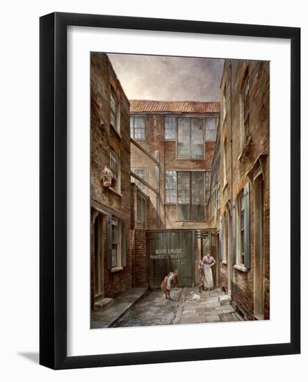 Newnham's Place, Bishopsgate, 1890-1891-Walter Riddle-Framed Giclee Print