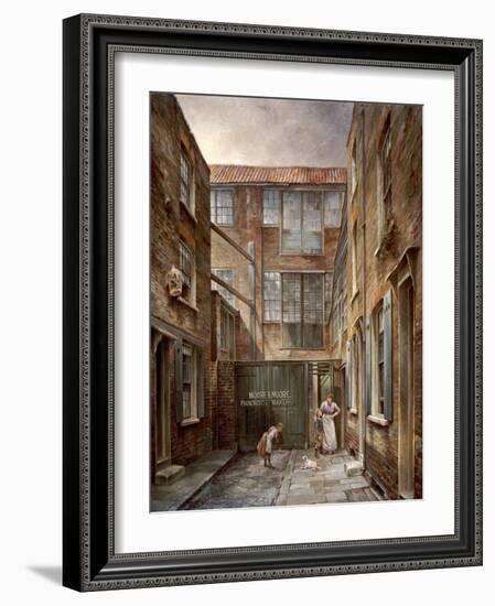 Newnham's Place, Bishopsgate, 1890-1891-Walter Riddle-Framed Giclee Print