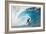 Newport Beach, California - Surfer in Perfect Wave-Lantern Press-Framed Premium Giclee Print