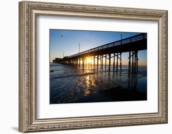 Newport Beach Pier Sundown-gabe9000c-Framed Photographic Print