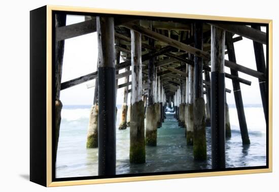 Newport Beach Pier-John Gusky-Framed Premier Image Canvas