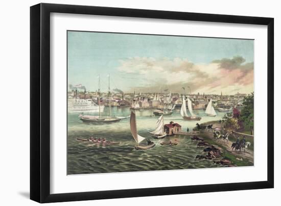 Newport Beach, Rhode Island-null-Framed Giclee Print