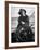 Newport Bermuda Sailing Race: Young Man Attending the Wheel of a Sailboat-Peter Stackpole-Framed Photographic Print