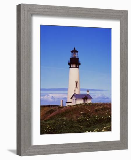 Newport Lighthouse-Ike Leahy-Framed Photographic Print