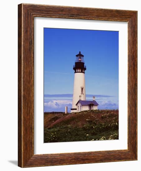 Newport Lighthouse-Ike Leahy-Framed Photographic Print