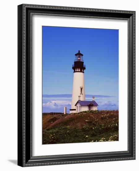 Newport Lighthouse-Ike Leahy-Framed Photographic Print