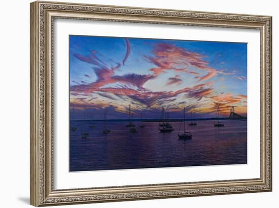 Newport Lights-Bruce Dumas-Framed Giclee Print