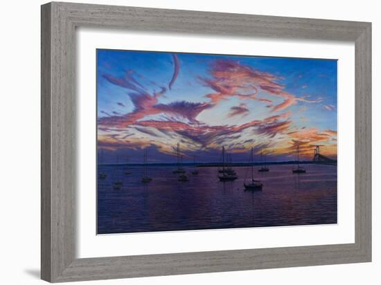 Newport Lights-Bruce Dumas-Framed Giclee Print