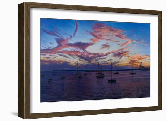 Newport Lights-Bruce Dumas-Framed Giclee Print