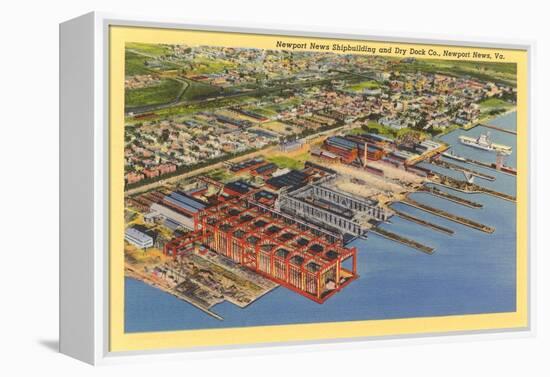 Newport News Shipyard-null-Framed Stretched Canvas