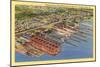 Newport News Shipyard-null-Mounted Art Print