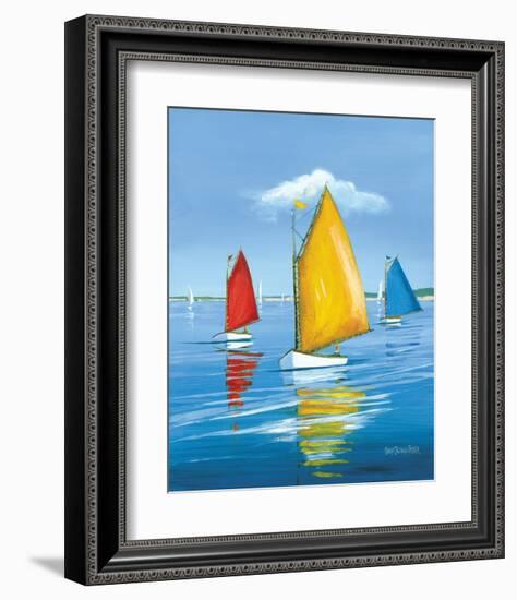 Newport Regatta-Sally Caldwell Fisher-Framed Art Print
