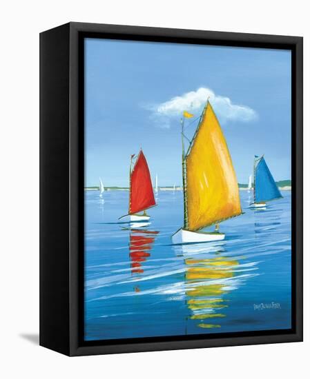 Newport Regatta-Sally Caldwell Fisher-Framed Stretched Canvas