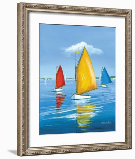 Newport Regatta-Sally Caldwell Fisher-Framed Art Print