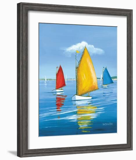 Newport Regatta-Sally Caldwell Fisher-Framed Art Print