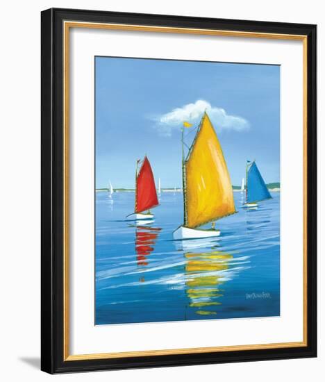 Newport Regatta-Sally Caldwell Fisher-Framed Art Print