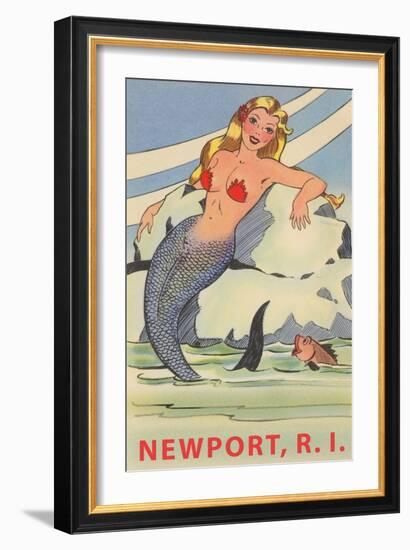 Newport, Rhode Island, Mermaid-null-Framed Art Print